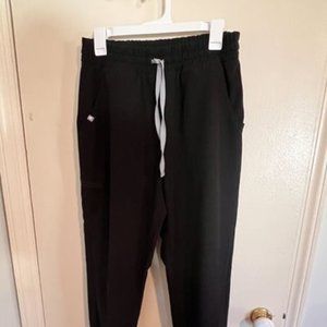 Figs | High Waisted Zamora Jogger Scrub Pants Black Size M TALL